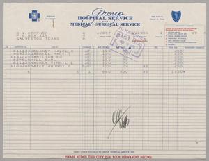 [Invoice for Hospital Services, October 1956]
