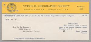 [Invoice for Membership Dues for 1956]