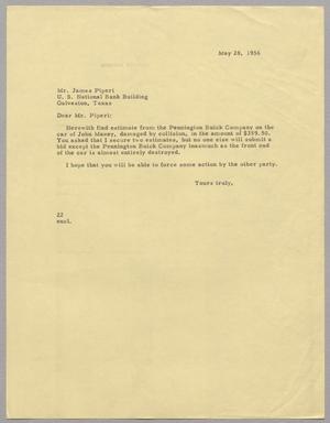 [Letter from Daniel W. Kempner to James Piperi, May 28, 1956]