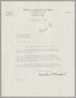 Thumbnail image of item number 1 in: '[Letter from Walter F. Woodul to Daniel W. Kempner, November 28, 1951]'.