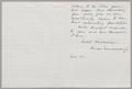 Thumbnail image of item number 2 in: '[handwritten Letter from Hugo V. Neuhaus, Jr. to Daniel W. Kempner, November 21, 1952]'.
