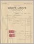 Text: [Invoice for Balance Due to Suzanne Laroche, May 1938]