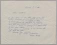 Primary view of [Letter from Emilie Huby to Jeane Bertig Kempner, January 2, 1950]