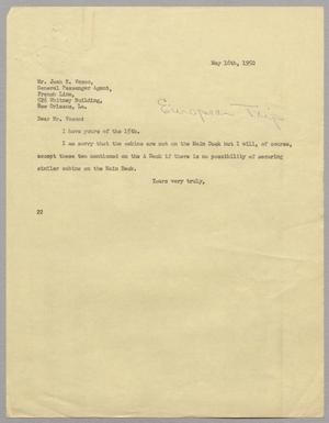 [Letter from Daniel Webster Kempner to Jean E. Vesco, May 16, 1950]