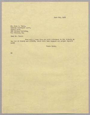 [Letter from Daniel Webster Kempner to Jean E. Vesco, June 6, 1950]