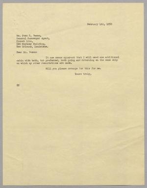 [Letter from Daniel Webster Kempner to Jean E. Vesco, February 4, 1950]