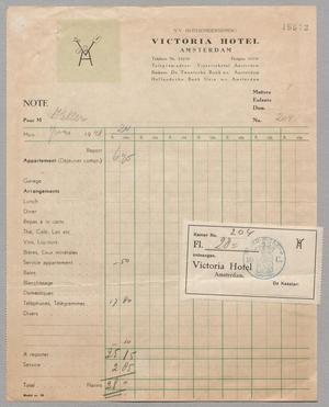 [Invoice for Services for Heller, June 1948]
