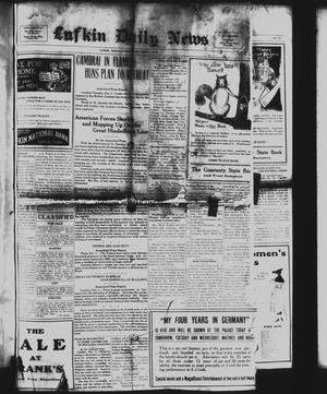 Lufkin Daily News (Lufkin, Tex.), Vol. [3], No. [285], Ed. 1 Tuesday, October 1, 1918