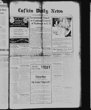 Lufkin Daily News (Lufkin, Tex.), Vol. 4, No. 52, Ed. 1 Friday, January 3, 1919