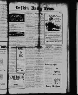 Lufkin Daily News (Lufkin, Tex.), Vol. 4, No. 83, Ed. 1 Saturday, February 8, 1919