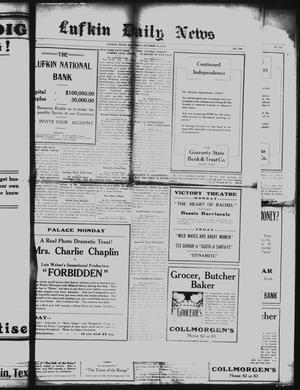 Lufkin Daily News (Lufkin, Tex.), Vol. [4], No. 299, Ed. 1 Saturday, October 18, 1919