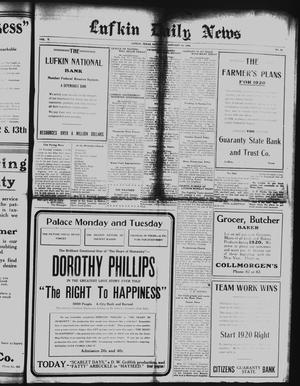 Lufkin Daily News (Lufkin, Tex.), Vol. 5, No. 58, Ed. 1 Saturday, January 10, 1920