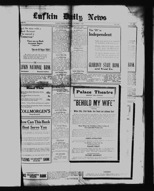 Lufkin Daily News (Lufkin, Tex.), Vol. 6, No. 284, Ed. 1 Saturday, October 1, 1921