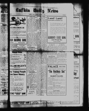 Primary view of object titled 'Lufkin Daily News (Lufkin, Tex.), Vol. 6, No. 292, Ed. 1 Tuesday, October 11, 1921'.