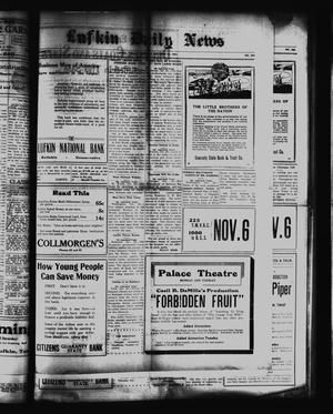 Lufkin Daily News (Lufkin, Tex.), Vol. 6, No. 303, Ed. 1 Monday, October 24, 1921