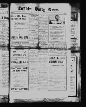 Lufkin Daily News (Lufkin, Tex.), Vol. 7, No. 4, Ed. 1 Friday, November 4, 1921