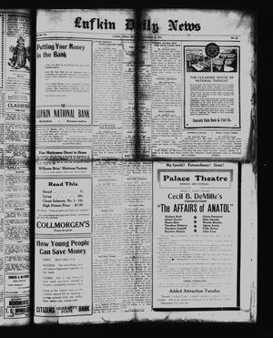 Lufkin Daily News (Lufkin, Tex.), Vol. 7, No. 22, Ed. 1 Monday, November 28, 1921