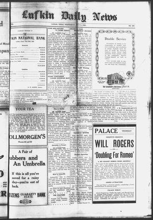 Lufkin Daily News (Lufkin, Tex.), Vol. 7, No. 208, Ed. 1 Wednesday, July 5, 1922