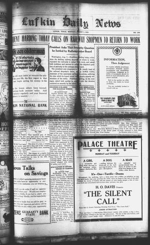 Lufkin Daily News (Lufkin, Tex.), Vol. 7, No. 236, Ed. 1 Monday, August 7, 1922