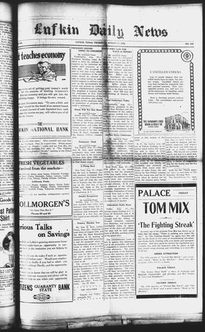 Lufkin Daily News (Lufkin, Tex.), Vol. 7, No. 245, Ed. 1 Thursday, August 17, 1922