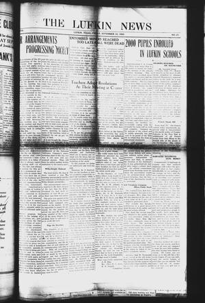 The Lufkin News (Lufkin, Tex.), Vol. 17, No. 27, Ed. 1 Friday, September 22, 1922