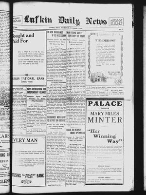 Lufkin Daily News (Lufkin, Tex.), Vol. 8, No. 2, Ed. 1 Thursday, November 2, 1922