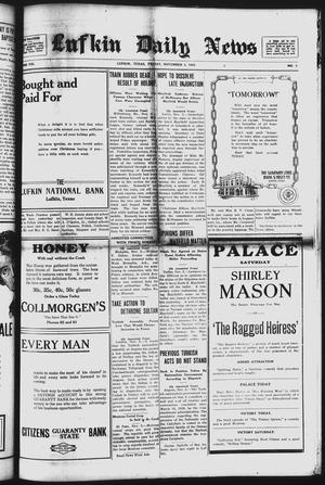 Lufkin Daily News (Lufkin, Tex.), Vol. 8, No. 3, Ed. 1 Friday, November 3, 1922