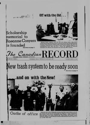 Primary view of object titled 'The Canadian Record (Canadian, Tex.), Vol. 86, No. 1, Ed. 1 Thursday, January 2, 1975'.