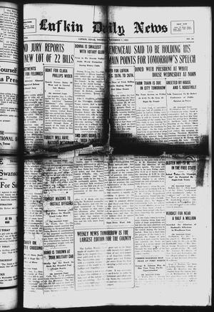 Lufkin Daily News (Lufkin, Tex.), Vol. 8, No. 30, Ed. 1 Thursday, December 7, 1922