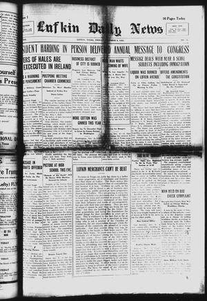 Lufkin Daily News (Lufkin, Tex.), Vol. 8, No. 31, Ed. 1 Friday, December 8, 1922