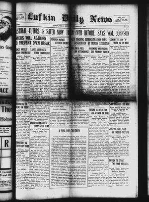 Lufkin Daily News (Lufkin, Tex.), Vol. 8, No. 33, Ed. 1 Monday, December 11, 1922