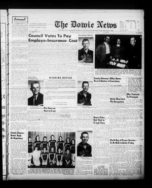 Primary view of object titled 'The Bowie News (Bowie, Tex.), Vol. 28, No. 7, Ed. 1 Thursday, February 12, 1959'.