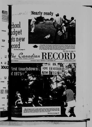The Canadian Record (Canadian, Tex.), Vol. 86, No. 37, Ed. 1 Thursday, September 11, 1975