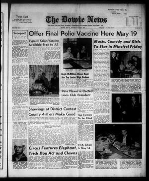Primary view of object titled 'The Bowie News (Bowie, Tex.), Vol. 42, No. 19, Ed. 1 Thursday, May 9, 1963'.