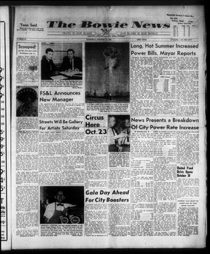 Primary view of object titled 'The Bowie News (Bowie, Tex.), Vol. 42, No. 42, Ed. 1 Thursday, October 17, 1963'.