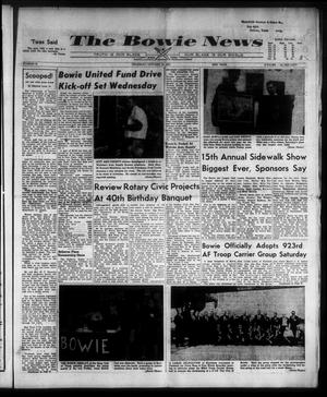 Primary view of object titled 'The Bowie News (Bowie, Tex.), Vol. 42, No. 43, Ed. 1 Thursday, October 24, 1963'.