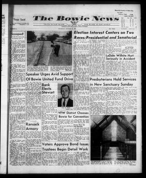 The Bowie News (Bowie, Tex.), Vol. 43, No. 44, Ed. 1 Thursday, October 29, 1964