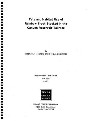 Primary view of object titled 'Fate and Habitat Use of Rainbow Trout Stocked in the Canyon Reservoir Tailrace'.