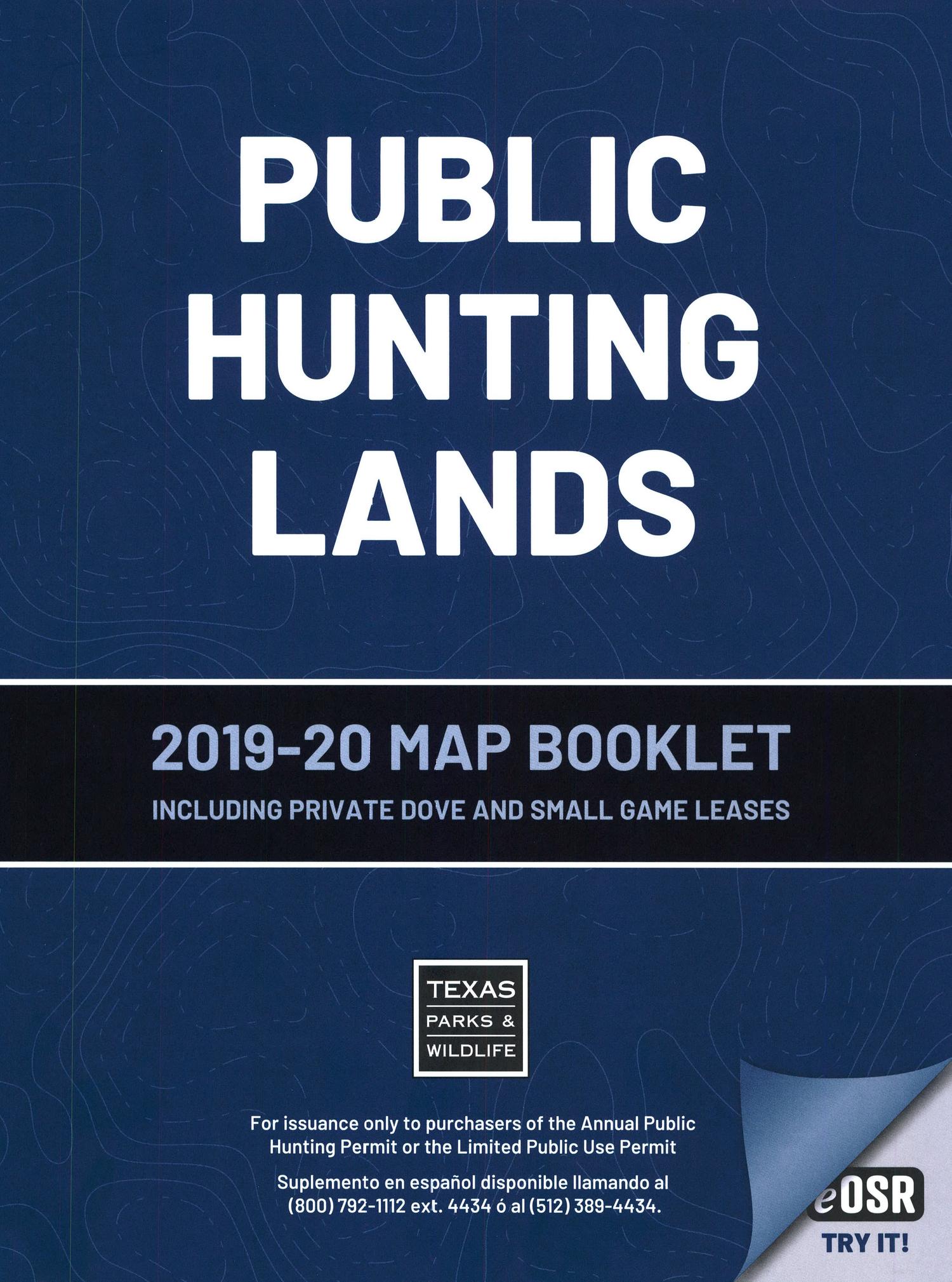 Public Hunting Lands 201920 Map Booklet The Portal to Texas History