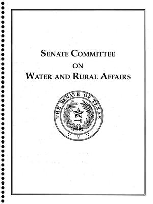 Primary view of object titled 'Interim Report to the 86th Legislature of Texas: Senate Committee on Water and Rural Affairs'.