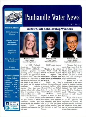 Primary view of object titled 'Panhandle Water News, July 2020'.