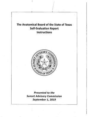 Texas State Anatomical Board Self-Evaluation Report: 2019