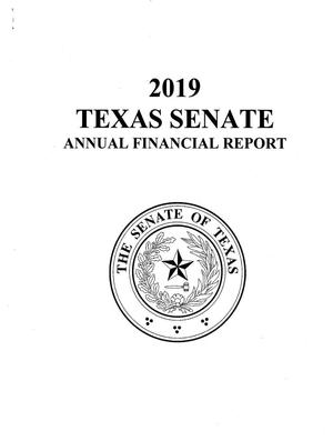 Primary view of object titled 'Texas Senate Annual Financial Report: 2019'.