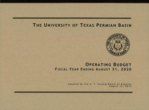 Primary view of object titled 'University of Texas Permian Basin Operating Budget: 2020'.