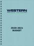 Book: Western Texas College Operating Budget: 2021