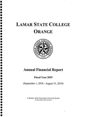 Primary view of object titled 'Lamar State College Orange Annual Financial Report: 2019'.
