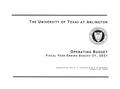 Thumbnail image of item number 3 in: 'University of Texas at Arlington Operating Budget: 2021'.