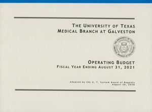 University of Texas Medical Branch at Galveston Operating Budget: 2021