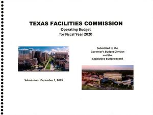 Primary view of object titled 'Texas Facilities Commission Operating Budget: 2020'.