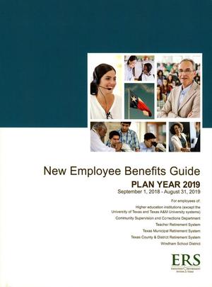 Primary view of object titled 'New Employee Benefits Guide: Plan Year 2019, Higher Education Institutions'.